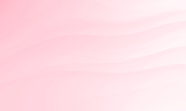 Abstract Pink White Colors Gradient With Wave Lines Pattern Texture Background.