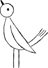 シンプルな鳥のイラスト