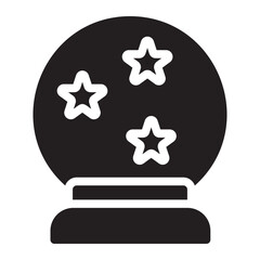 magic ball glyph icon