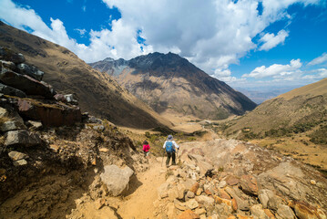 Fotografías del Camino inca en Machupicchu, Perú.