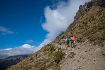 Obraz premium Fotografías del Camino inca en Machupicchu, Perú.