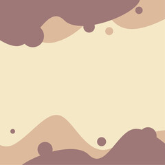 Coffee Brown Colored Curve Graphic Texture