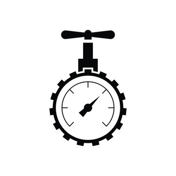 Preasure cauge icon design isolated on white background