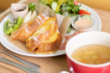 健康的な朝食