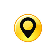 map pointer icon. location pin icon vector