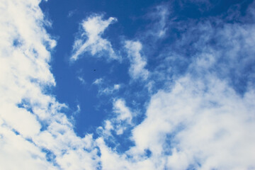 blue sky with clouds