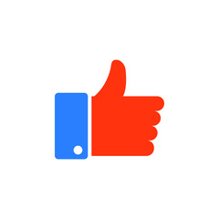 thumbs up icon vector. like icon vector illustration