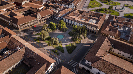 Fotografías con Drone de la ciudad del Cusco Perú.