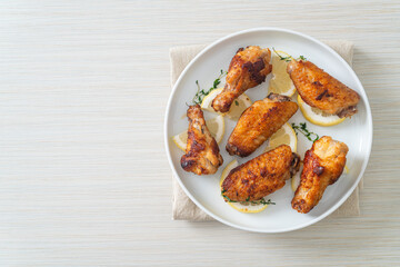 fried lemon pepper chicken wings
