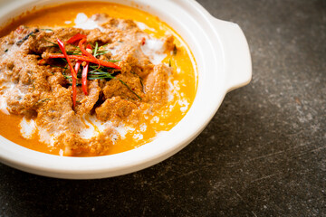 panang curry with pork