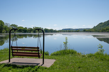 Bench Swing by Winona Lake