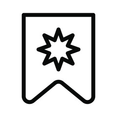 Bookmark icon template