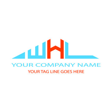 WHL letter logo creative design with vector graphic