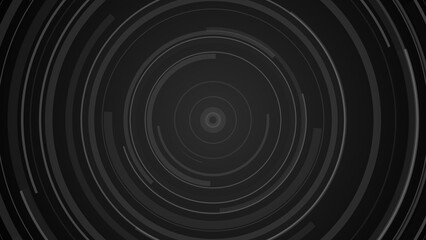 Circle black gray technology Hi-tech  dark background. Abstract graphic digital future concept design.