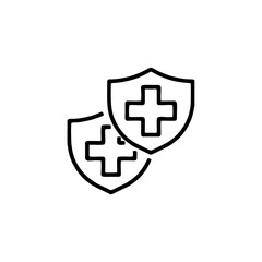 Obraz premium Medical Insurance Icon. Flat Design. Isolated Illustration