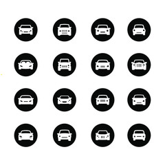 Icon set of car. Editable vector pictograms isolated on a white background. Trendy outline symbols for mobile apps and website design. Premium pack of icons in trendy line style