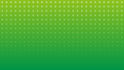 ハーフトーンな模様とカラーなグラデーションがかかったベクターな背景素材　緑／黄緑