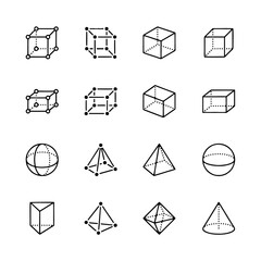 Set of geometric shapes. Memphis design, retro elements for web, vintage, advertisement, commercial banner, poster, leaflet, billboard, sale. Collection trendy halftone vector geometric shapes