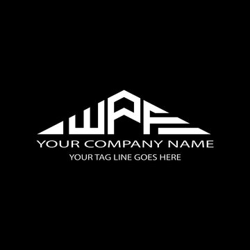 WPF letter logo creative design with vector graphic