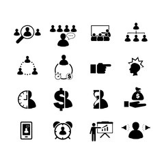 Simple Set of Team Work Related Vector Line Icons. Contains such Icons as Collaboration, Research, Meeting and more