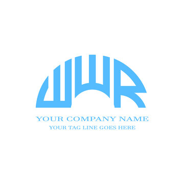 WWR letter logo creative design with vector graphic
