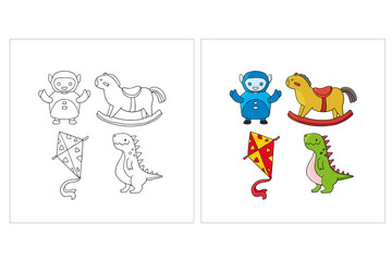 Hand Drawn Kid Toys Collection 3