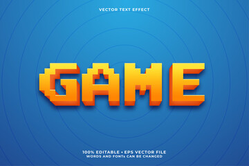 Game text, editable font effect