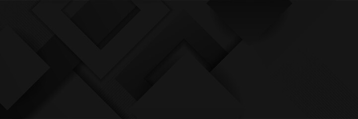Modern dark black abstract banner background. vector background sports abstract background black texture