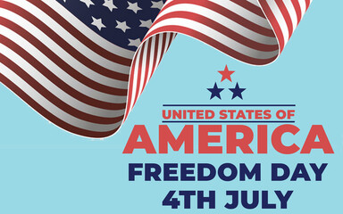 4th of July Background. Happy Independence Day 4th OF JULY. Stars Illustration. Happy USA Independence Day Fourth of July background.
