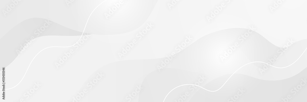 Sticker minimal geometric white light banner background abstract design. vector abstract graphic design bann