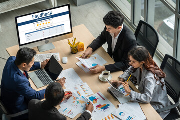 Customer feedback and review analysis by modish computer software for corporate business