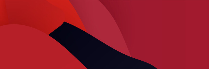 Dark red and black abstract background with geometric shapes elements and lines. Red and black abstract background banner. Template corporate concept red black contrast background. Vector illustration