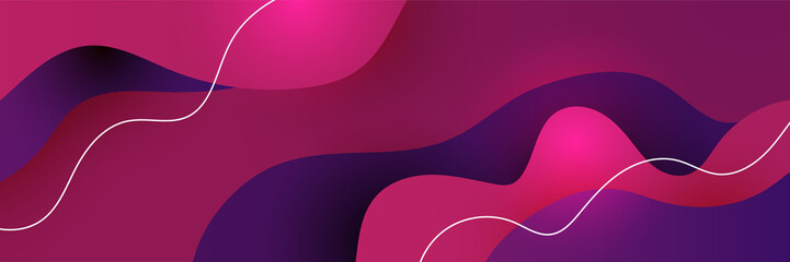 Abstract blue purple banner background with geometric panel element shapes. Abstract composition vector illustration