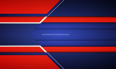 Modern abstract background blue and red with white colorful