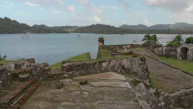 Portobelo Ruins Panama Drone Shot