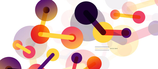 Network concept abstract background. Dots connection. Big data idea. Business template for wallpaper, banner, background or landing