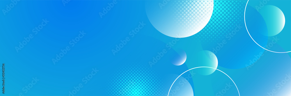 Wall mural abstract light blue banner background. vector abstract graphic design banner pattern presentation ba