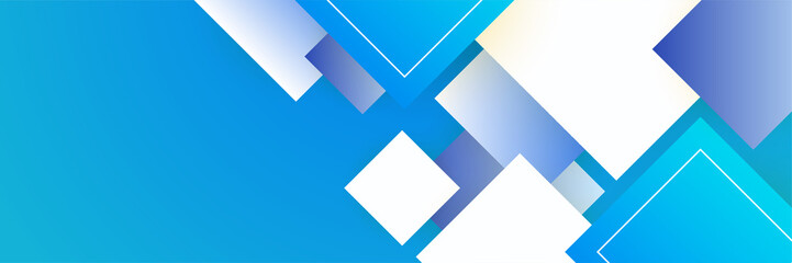 Abstract light blue banner background. Vector abstract graphic design banner pattern presentation background web template.