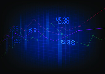 Stock market concept abstract background. Business graph