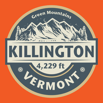 Emblem with the name of Killington, Vermont