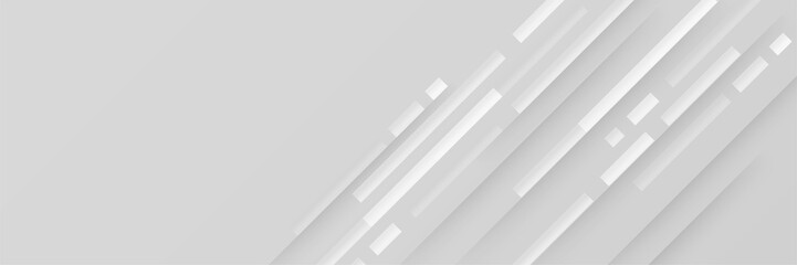 Obraz premium Abstract white grey hi-tech polygonal corporate banner background