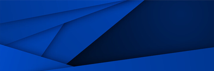 Modern dark blue banner background