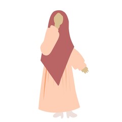 Women afraid illustration 