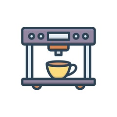Color illustration icon for instrumentation