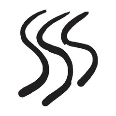 Abstract shape, vector modern and contemporary design art element for poster, wall art and print collections in a glyph illustration