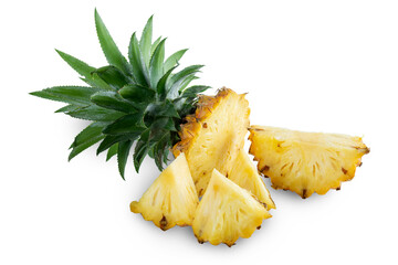 Slice of fresh pineapple