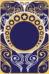 Art Nouveau decorative frame