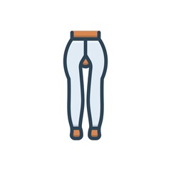 Color illustration icon for pantyhose
