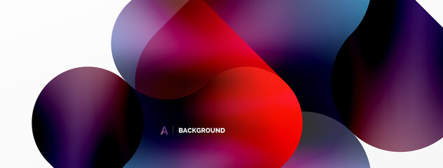 Round shapes and circle geometric abstract background. Vector Illustration For Wallpaper, Banner, Background, Card, Book Illustration, landing page