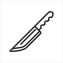 kitchen knife icon vector design template